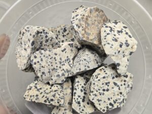 Dalmatian Jasper Tumbling Rocks - 1 pound